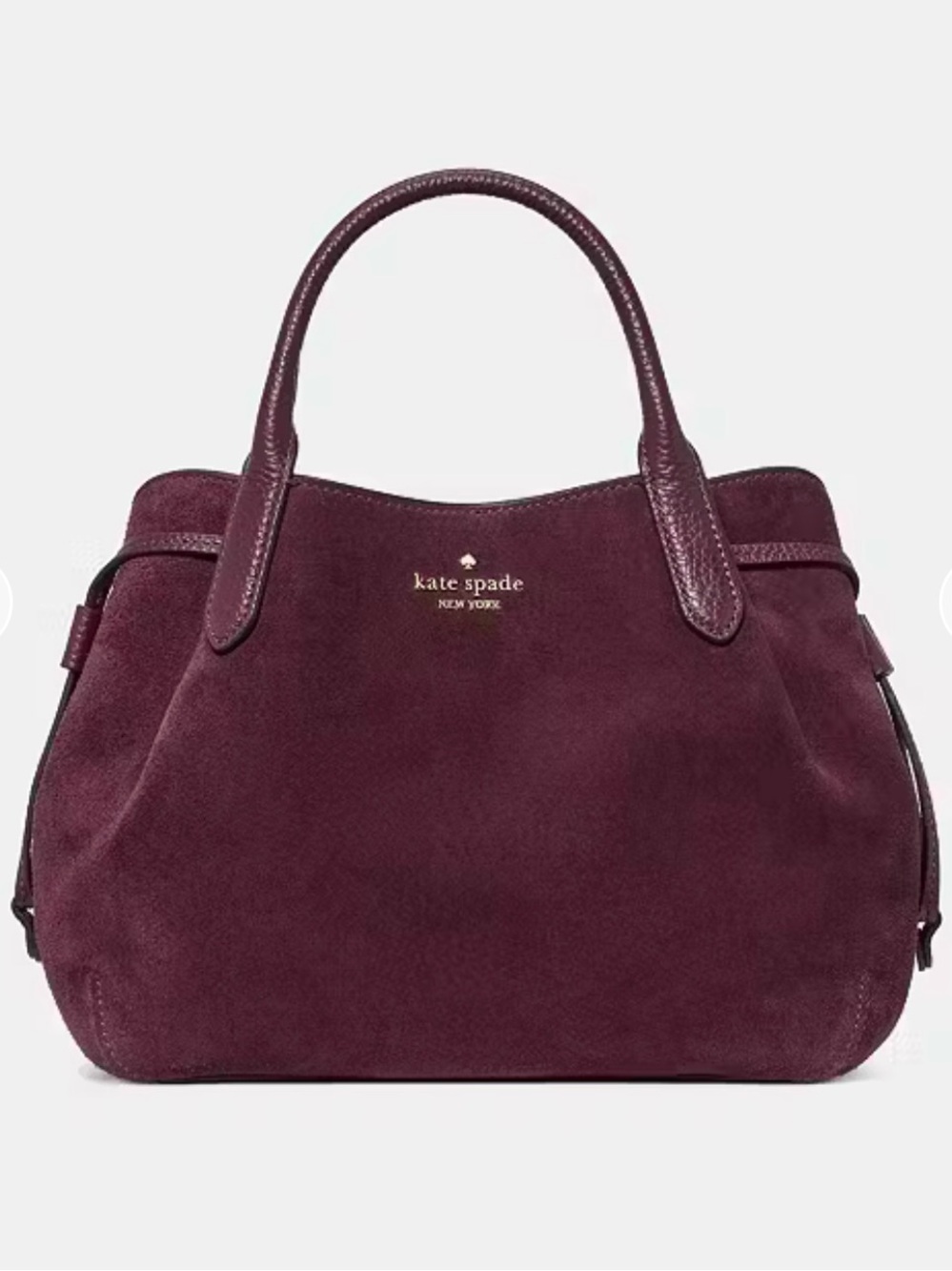 NWT Kate Spade Dumpling Suede Satchel
